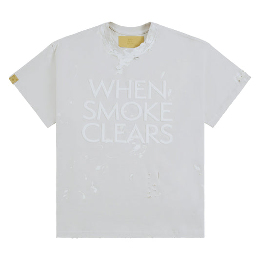 Paint Thrashed Tee | White