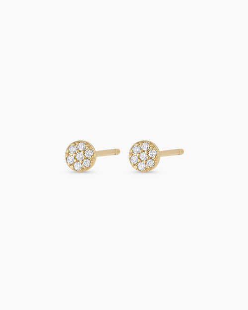 14K Diamond Pavé Studs