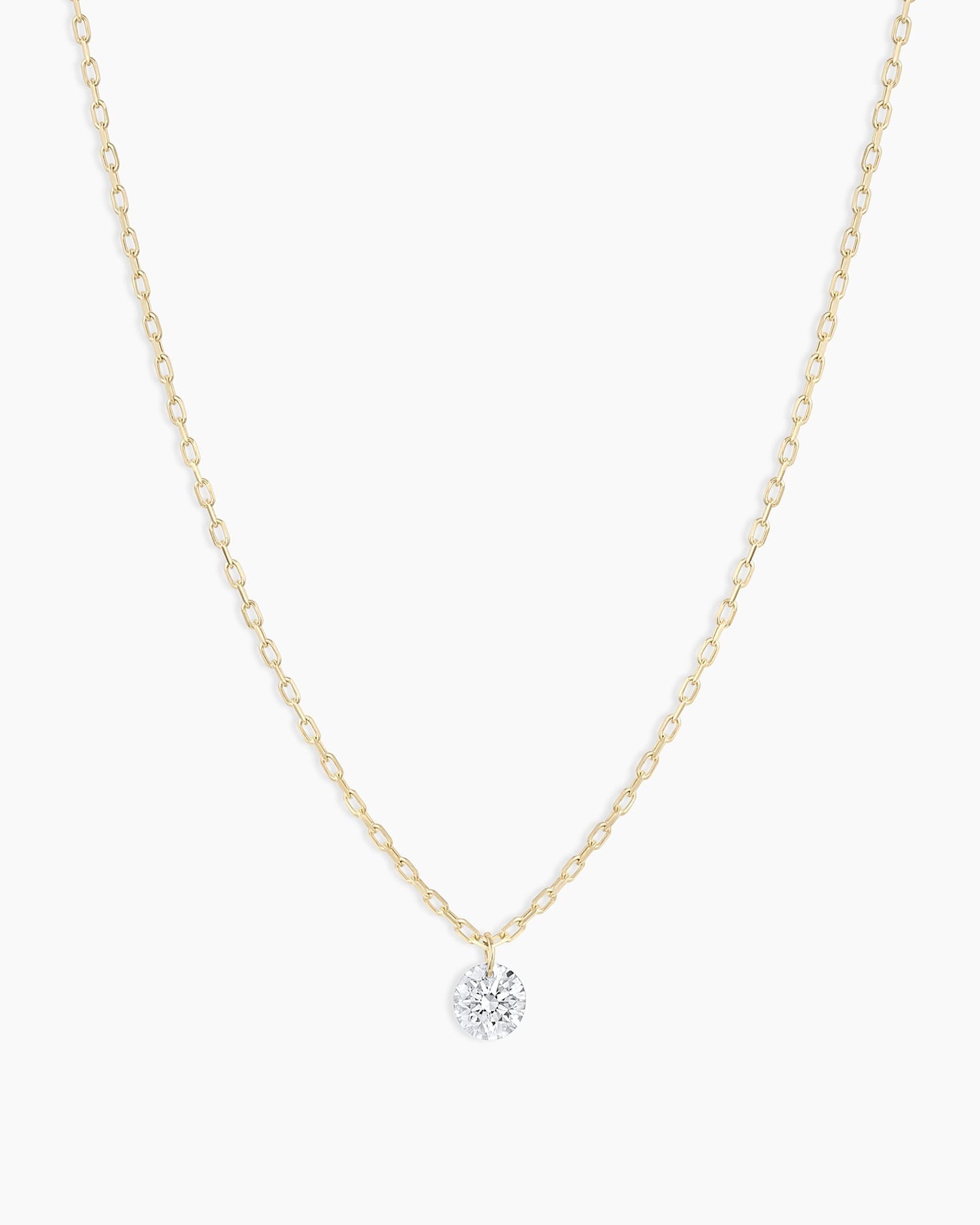 18K Floating Diamond Necklace