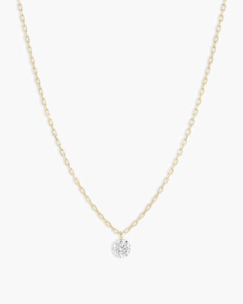 18K Floating Diamond Necklace