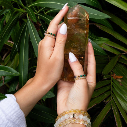 Citrine Crystal Ring