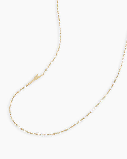 14K Gold Alphabet Necklace
