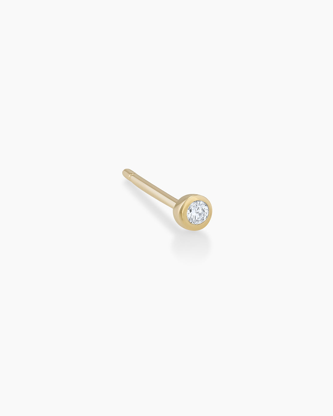 14K Classic Diamond Single Stud