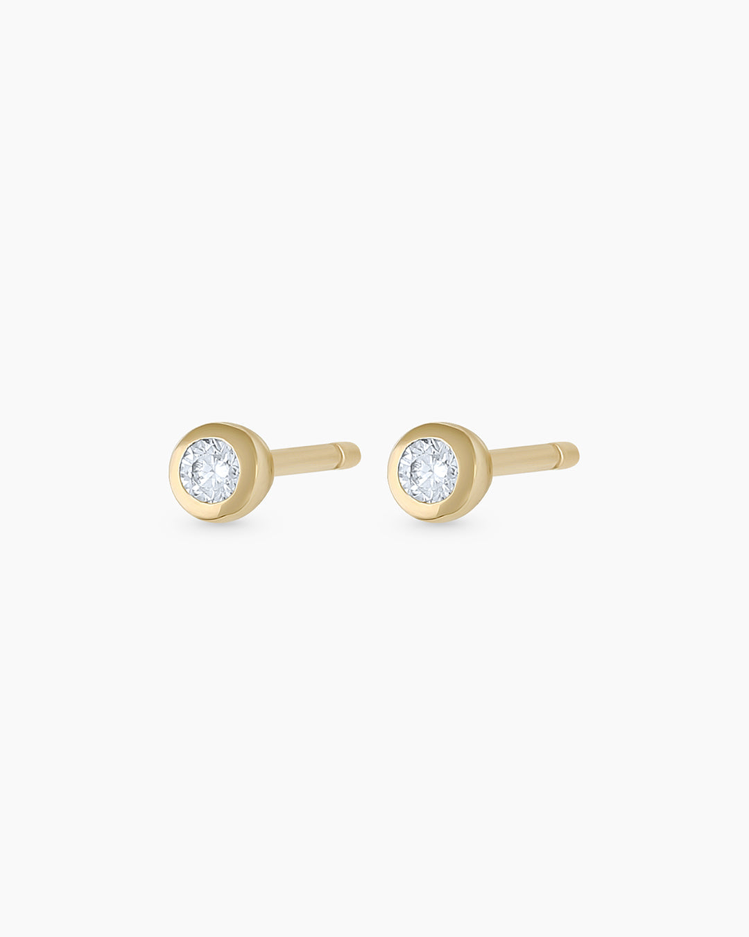 14K Classic Diamond Studs