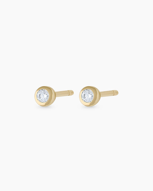 14K Classic Diamond Studs