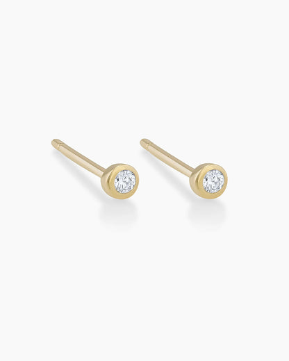 14K Classic Diamond Studs
