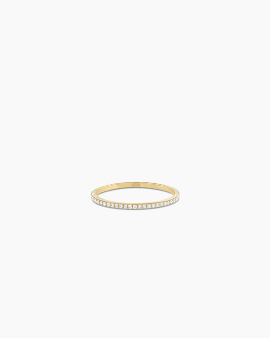 14K Diamond Bar Eternity Ring