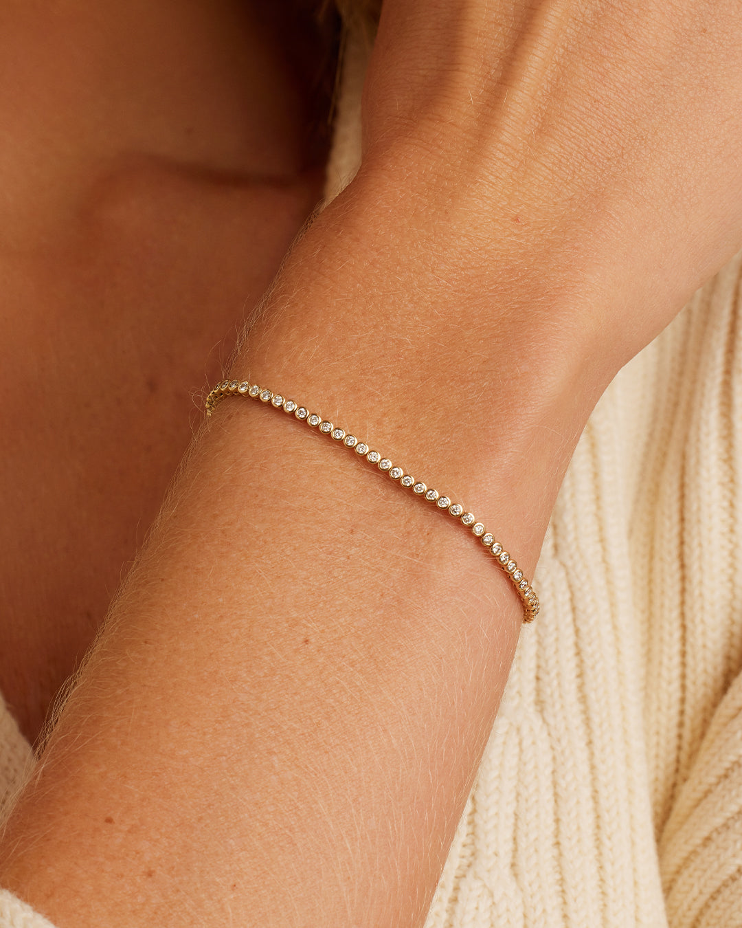 14K Classic Diamond Tennis Bracelet
