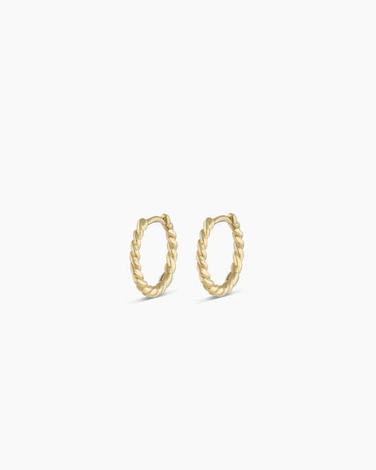 14K Gold Crew Huggies