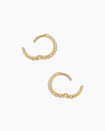 14K Gold Crew Huggies