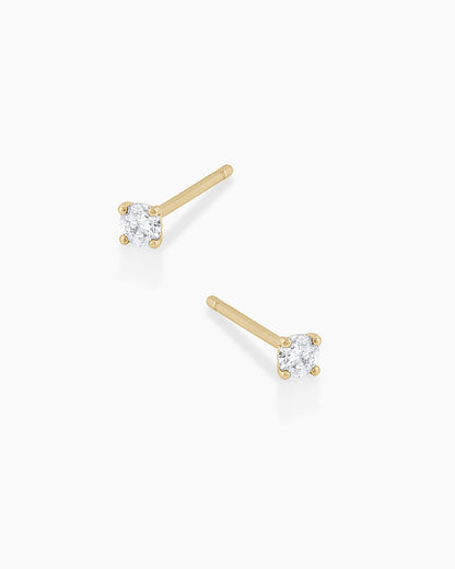 14K Diamond Solitaire Studs