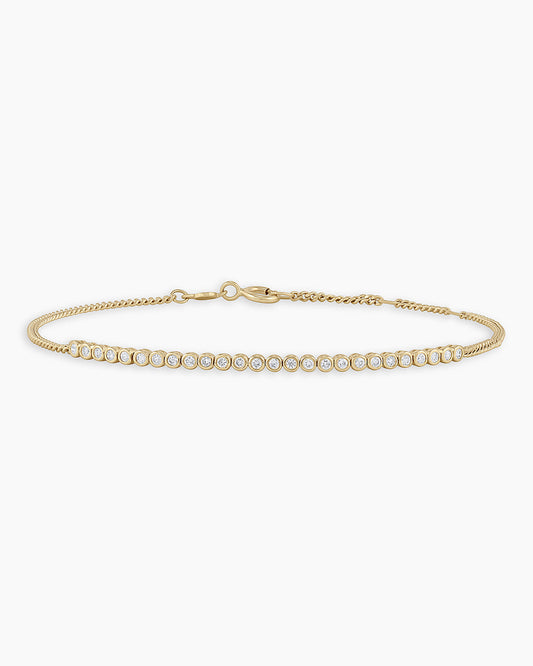 14K Classic Diamond Row Bracelet