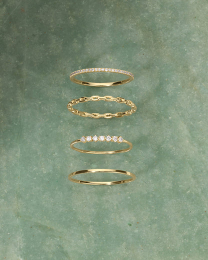 14K Gold Parker Ring