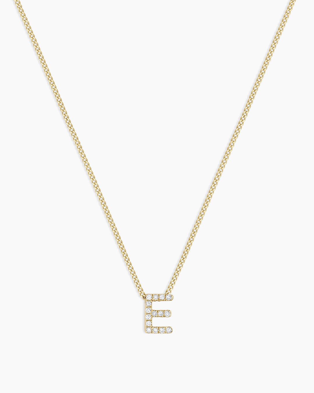 14K Diamond Alphabet Necklace