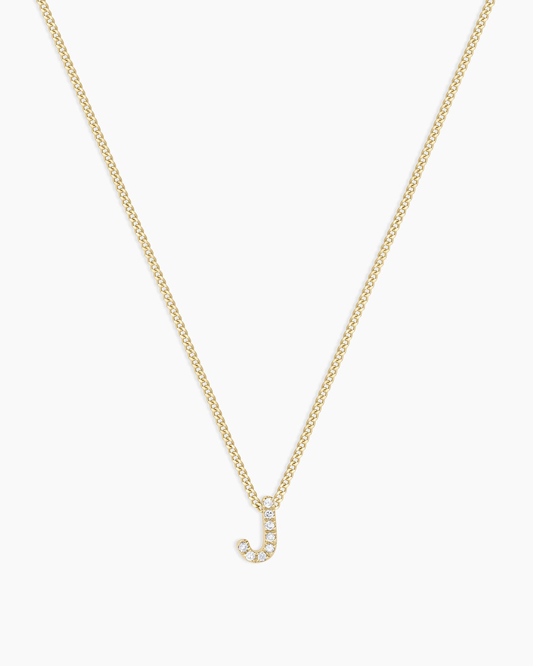 14K Diamond Alphabet Necklace