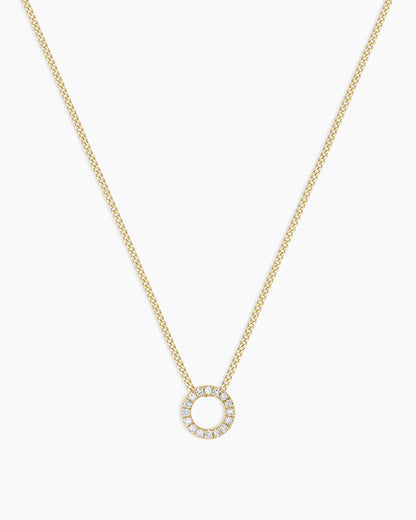14K Diamond Alphabet Necklace