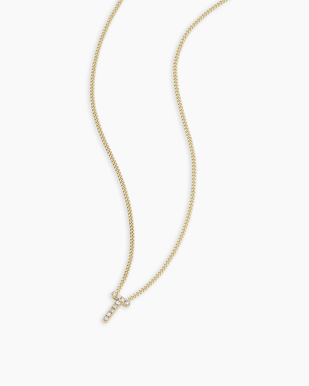 14K Diamond Alphabet Necklace
