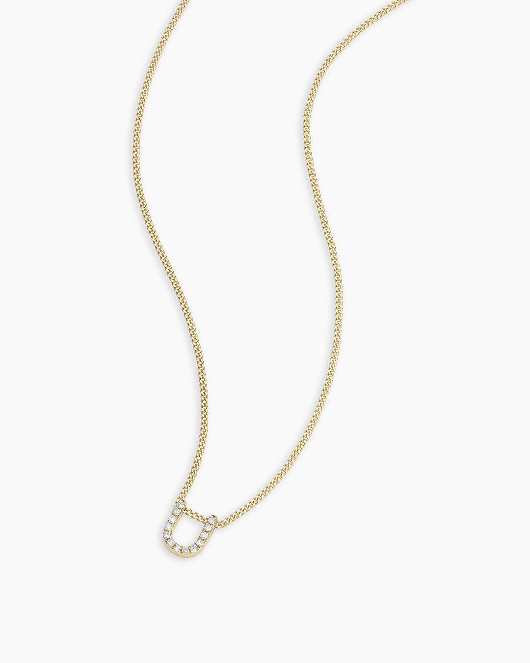 14K Diamond Alphabet Necklace