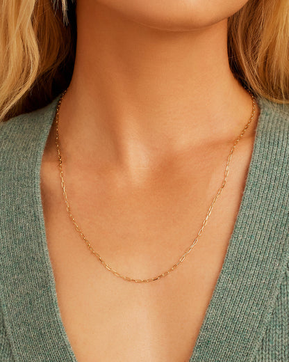 14K Gold Parker Micro Mini Necklace