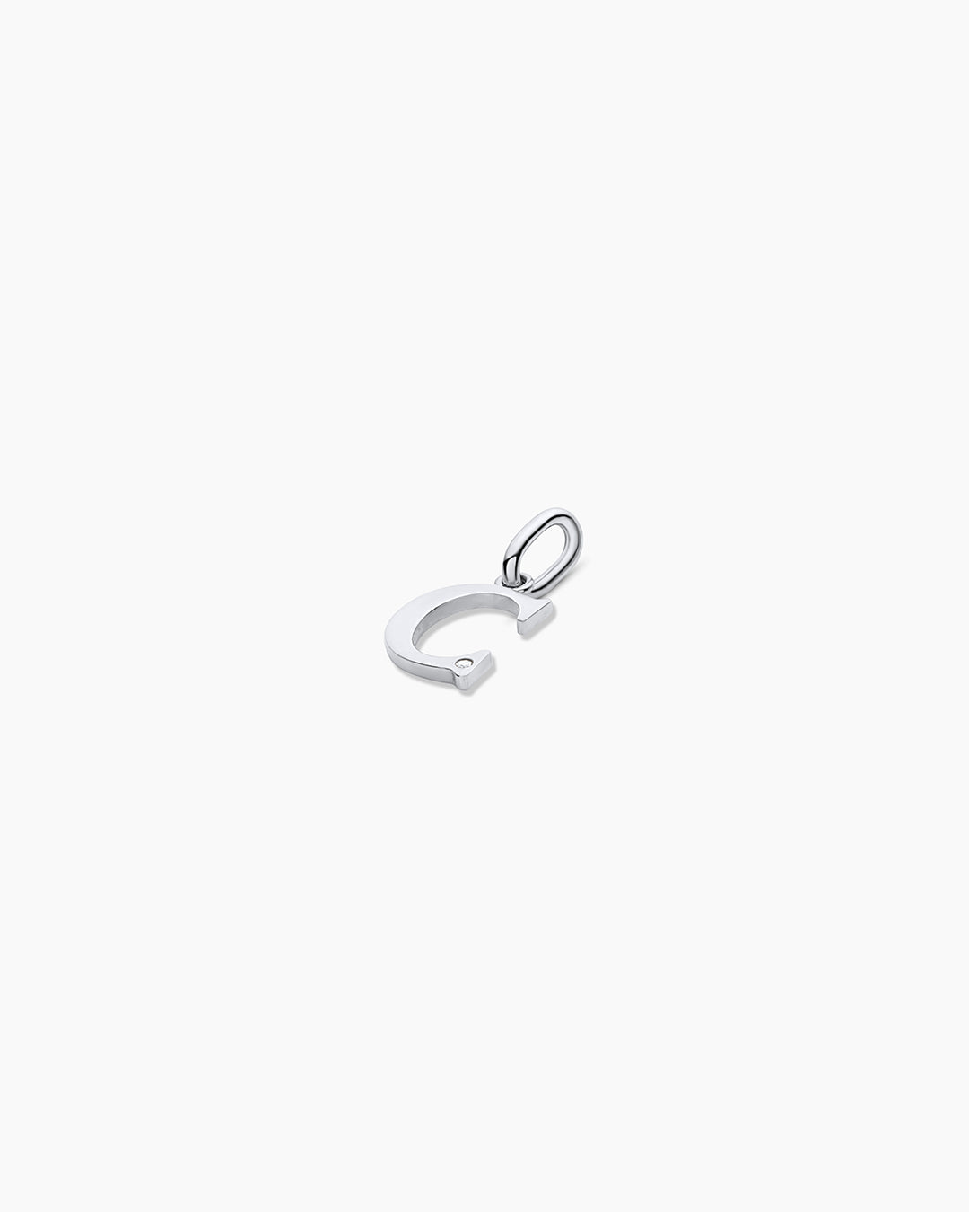 14K Diamond Vintage Alphabet Charm