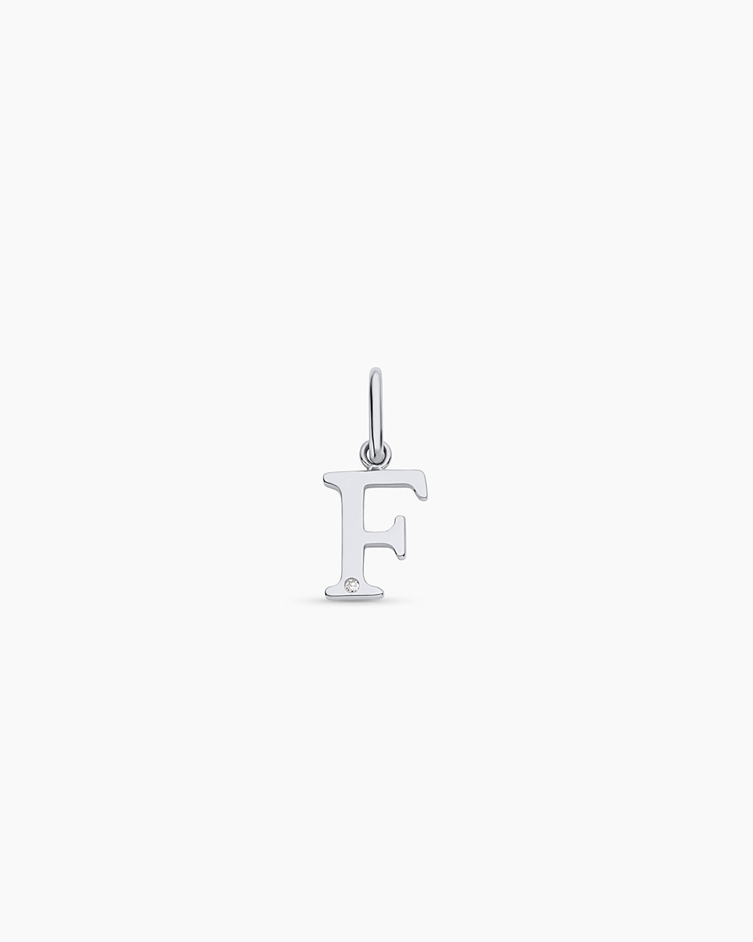 14K Diamond Vintage Alphabet Charm