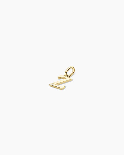 14K Diamond Vintage Alphabet Charm