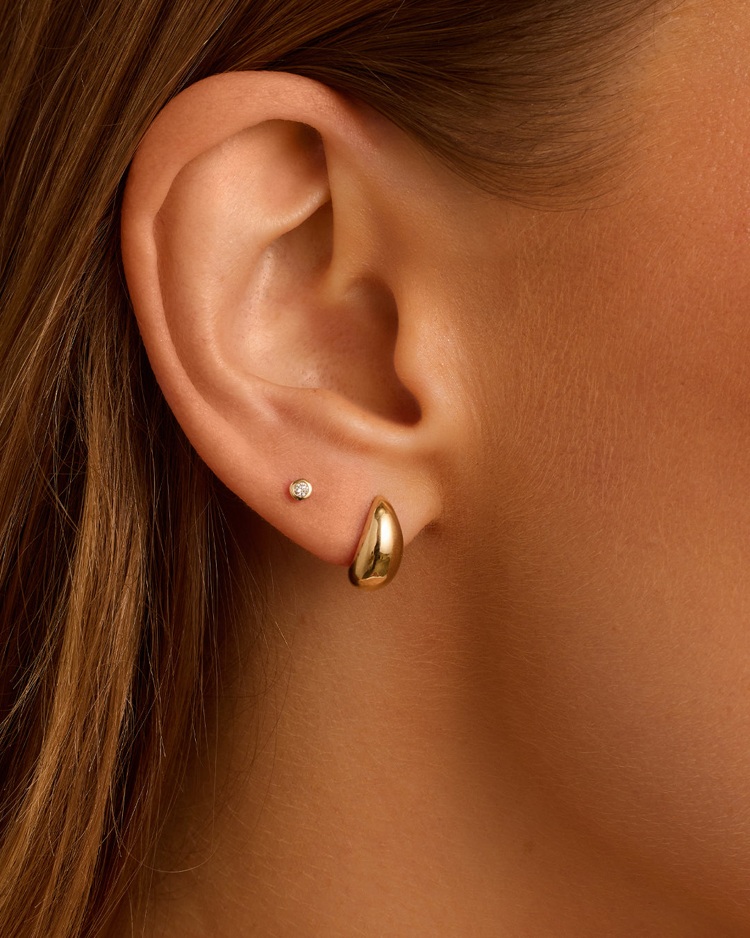 14K Gold Banks Single Stud