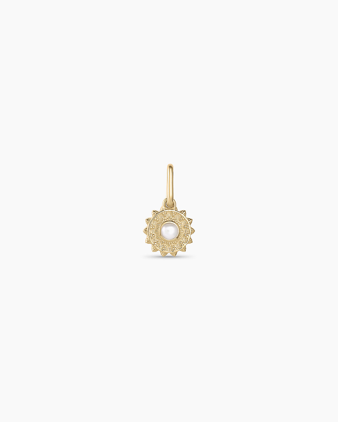 14K Gold Sun Birthstone Charm