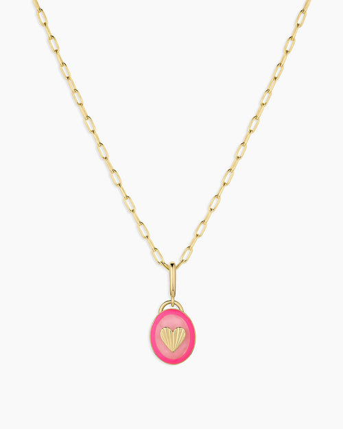 Power Gemstone Parker Charm Necklace Love