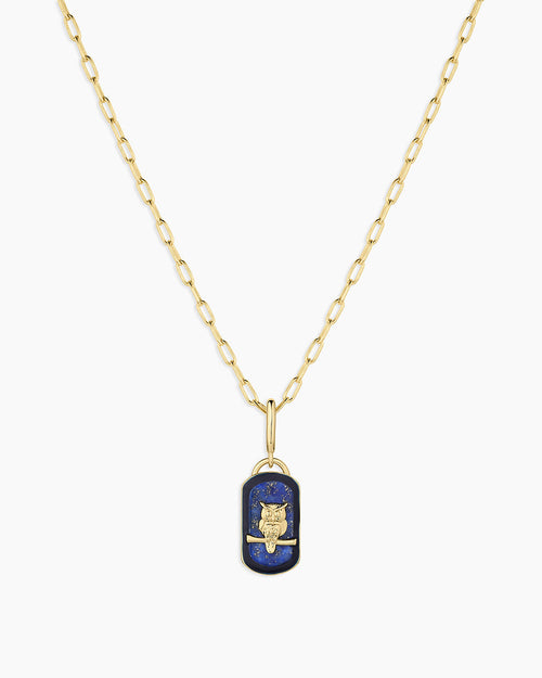 Power Gemstone Parker Charm Necklace Wisdom