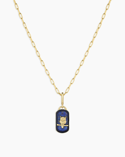 Power Gemstone Parker Charm Necklace Wisdom
