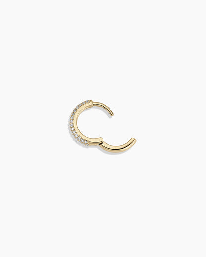 14K Diamond Paseo Single Huggie