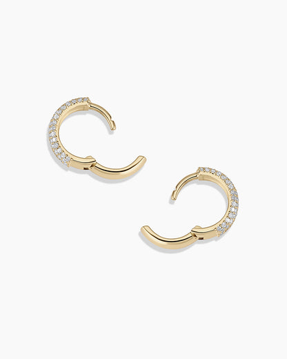 14K Diamond Paseo Statement Huggies