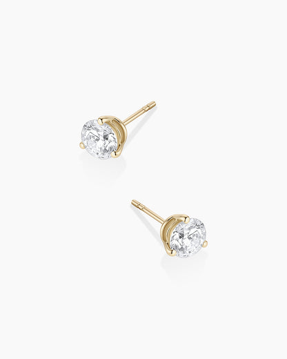 14K Lab Grown Diamond Solitaire Studs