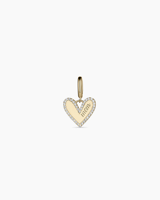 14K Diamond Adore Mom Charm