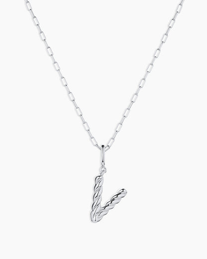 Crew Alphabet Statement Charm Necklace
