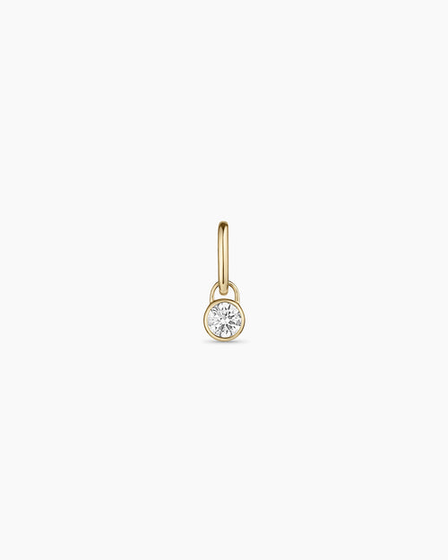 14K Lab Grown Diamond Halo Charm