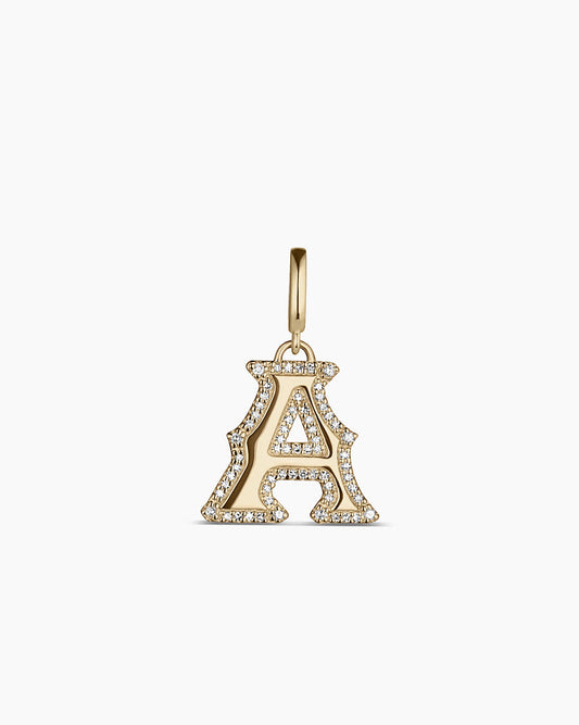 14K Diamond Era Alphabet Charm