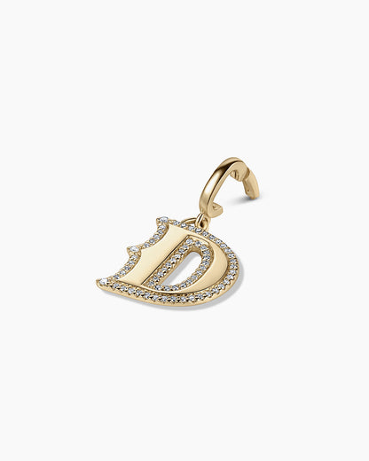 14K Diamond Era Alphabet Charm