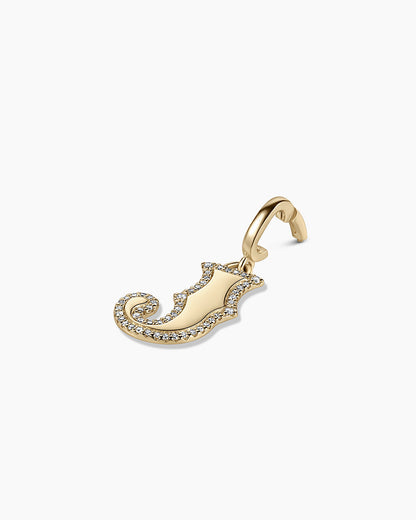 14K Diamond Era Alphabet Charm