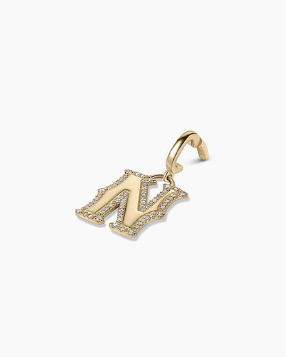 14K Diamond Era Alphabet Charm