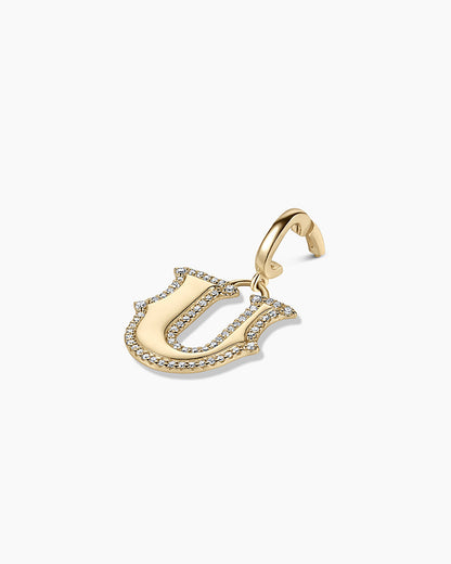 14K Diamond Era Alphabet Charm