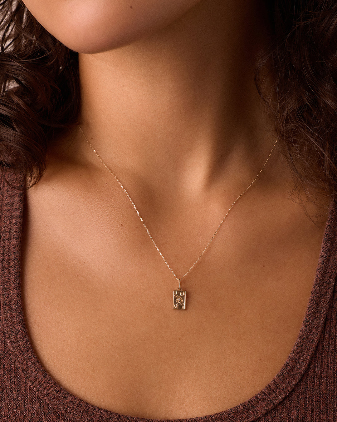 14K Diamond Ace Charm