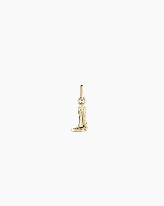 14K Gold Cowboy Boot Charm