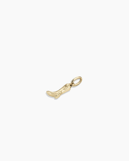 14K Gold Cowboy Boot Charm