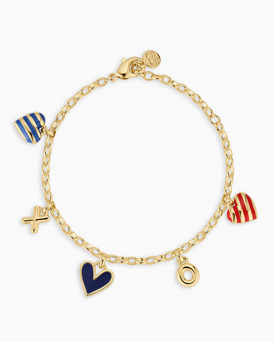 Campbell Heart Charm Bracelet