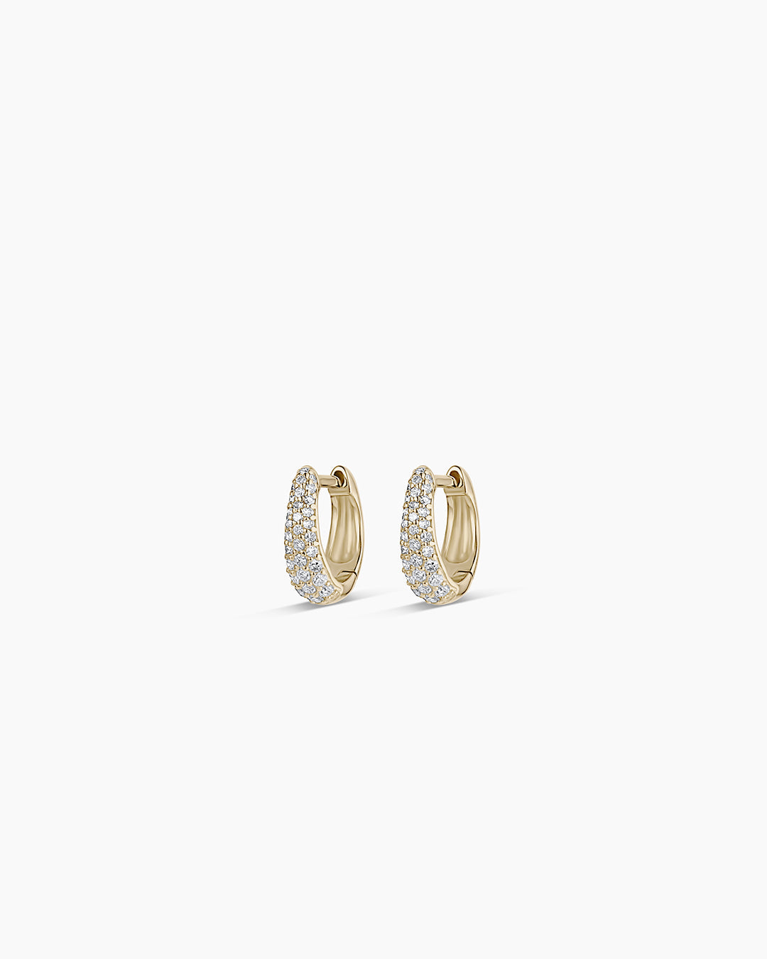 14K Diamond Banks Huggies