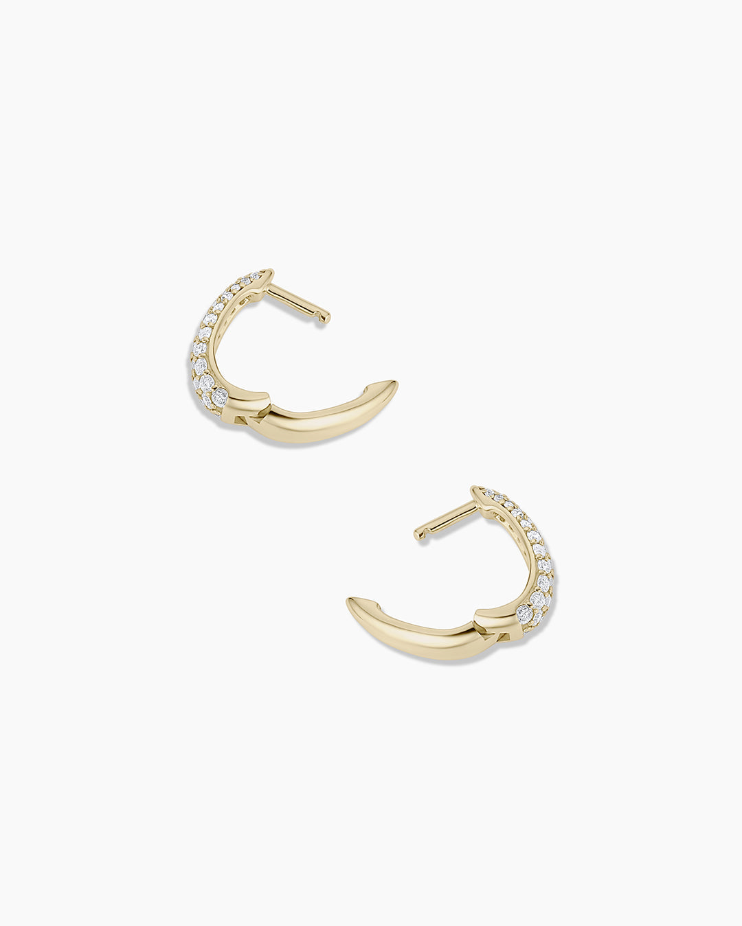 14K Diamond Banks Huggies