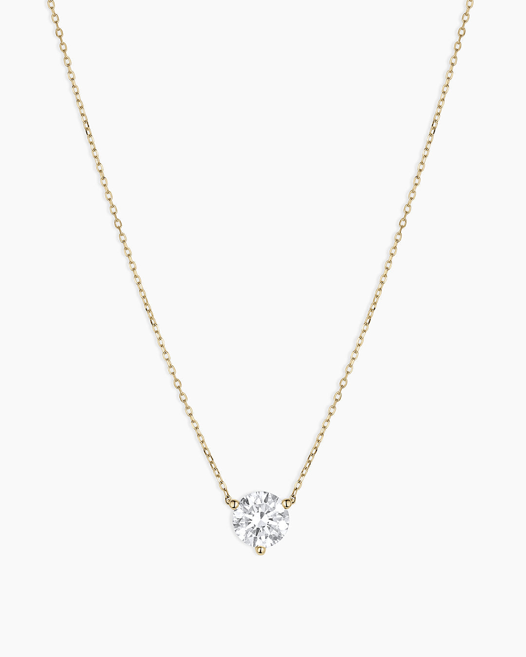 14K Lab Grown Diamond Solitaire Necklace