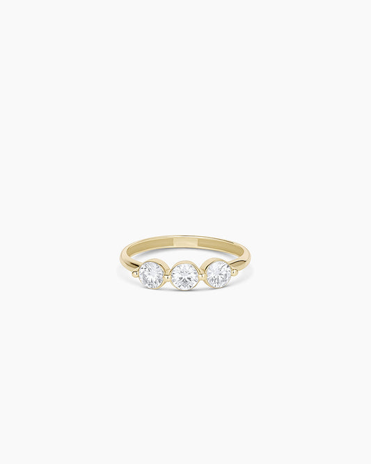 14K Lab Grown Diamond Trio Ring